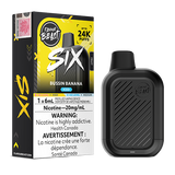Flavour Beast SIX Bussin Banana Iced disposable vape device with banana flavour