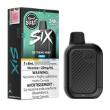 Flavour Beast SIX Extreme Mint Ice vape flavour featuring an intensely refreshing mint profile with an ultra-cooling icy finish.