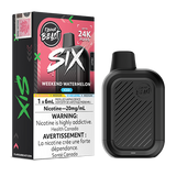 Flavour Beast SIX Disposable Weekend Watermelon Ice a fresh watermelon flavour with an icy exhale.