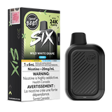 Flavour Beast SIX Disposable Wild White Grape Ice vape flavour featuring fresh white grape with an icy finish.