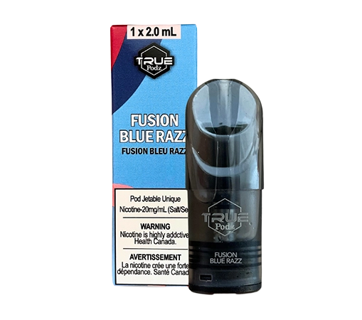 Effortless Fusion Blue Razz True Podz Toronto GTA Vaughan Ontario Canada Wicks & Wires Vape Shoppe