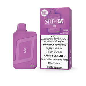 Grape STLTH 5K Disposable by STLTH Toronto GTA Vaughan Ontario Canada Wicks & Wires Vape Shoppe