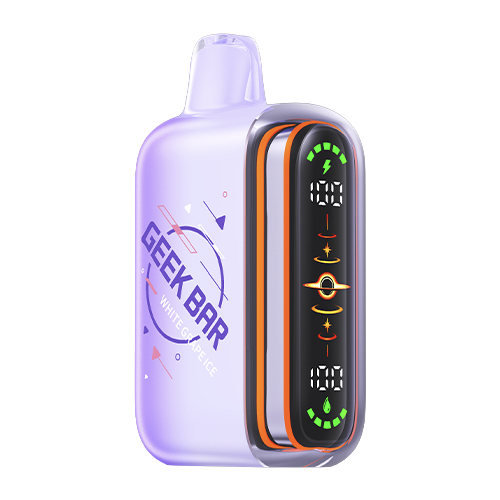 Geek Bar Pulse 2 White Grape Ice Disposable Vape with up to 80,000 puffs, dual mesh coil and USB-C fast charging available at Wicks & Wires Vape Shoppe Canada