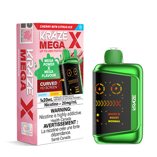 Kraze Mega X Cherry MTN Citrus Disposable Vape