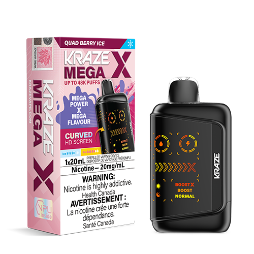 Kraze Mega X Quad Berry Ice Disposable Vape