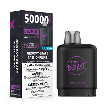 LEVELX-Boost-G2-ULTRA-FlavourBeast-Groovy-Grape-Passionfruit-Toronto-GTA-Vaughan-Ontario-Canada-Wicks-and-Wires-Vape-Shoppe