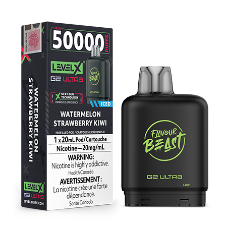 LEVELX-G2-Ultra-Flavour-Beast-POD-Watermelon-Strawberry-Kiwi-Toronto-GTA-Vaughan-Ontario-Canada-Wicks-and-Wires-Vape-Shoppe