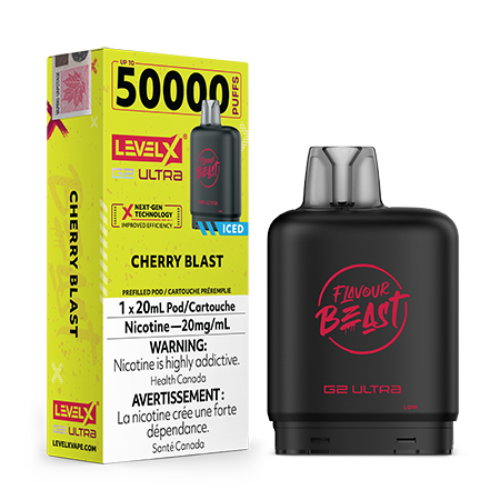Cherry-Blast-Ice-Level-X-G2-Ultra-Pod-Flavour-Beast-Toronto-GTA-Vaughan-Ontario-Canada-Wicks-and-Wires-Vape-Shoppe