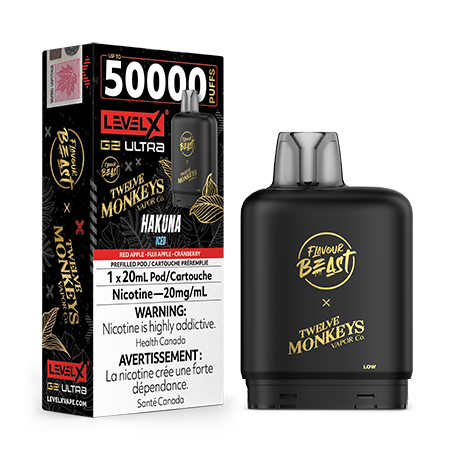 LevelX-G2-Ultra-FlavourBeast-12M-Pod-Hakuna--Toronto-GTA-Vaughan-Ontario-Canada-Wicks-and-Wires-Vape-Shoppe