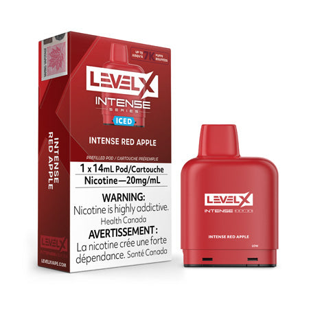 Intense Red Apple by Level X Intense Pods Toronto GTA Vaughan Ontario Canada Wicks & Wires Vape Shoppe
