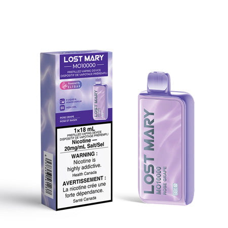 Rose Grape  by Lost Mary MO10000 Disposable Toronto GTA Vaughan Ontario Canada Wicks & Wires Vape Shoppe