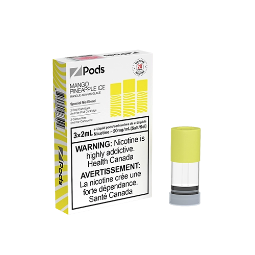 MANGO-PINEAPPLE-ICE-Z-Pods-Toronto-GTA-Vaughan-Ontario-Canada-Wicks-and-Wires-Vape-Shoppe