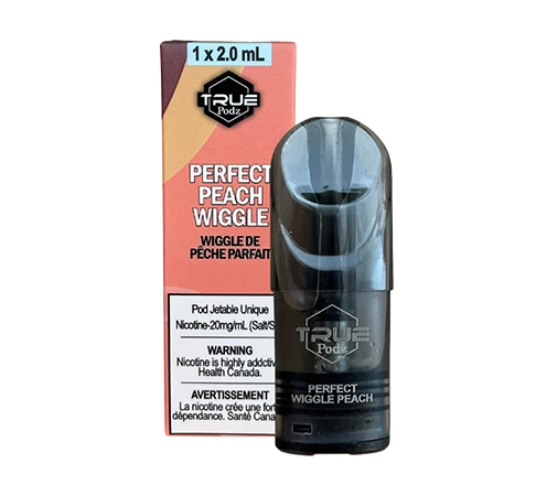 Perfect Wiggle Peach True Podz Toronto GTA Vaughan Ontario Canada Wicks & Wires Vape Shoppe