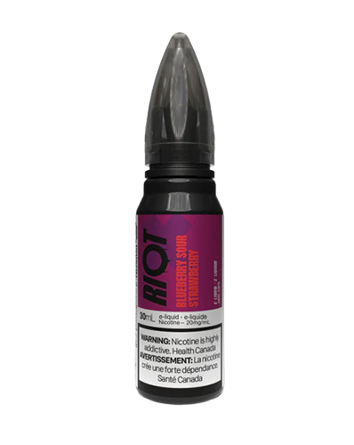 Riot X Salts Blueberry Sour Strawberry nic salt e-liquid bottle