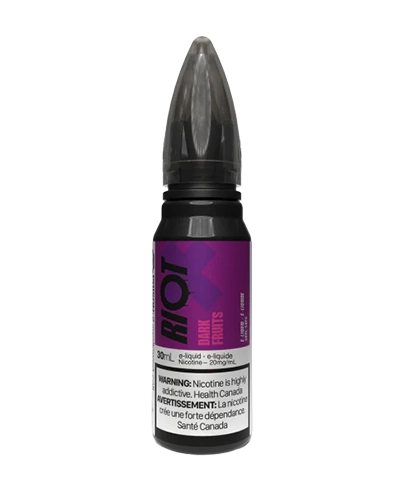 Riot X SaltsDark Fruits nic salt e-liquid bottle