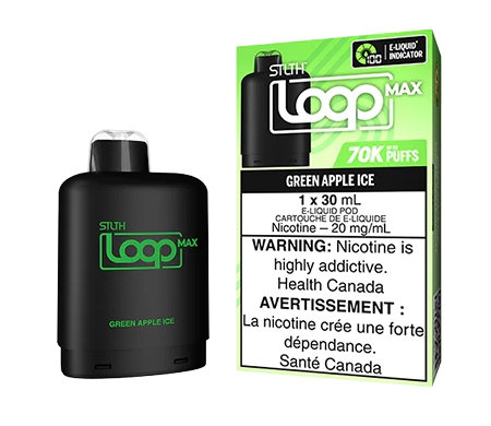 STLTH-LOOP-MAX-POD-GREEN-APPLE-ICE-Toronto-GTA-Vaughan-Ontario-Canada-Wicks-and-Wires-Vape-Shoppe