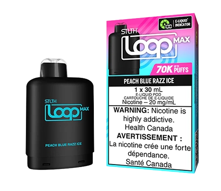 STLTH-LOOP-MAX-POD-PEACH-BLUE-RAZZ-ICE-Toronto-GTA-Vaughan-Ontario-Canada-Wicks-and-Wires-Vape-Shoppe