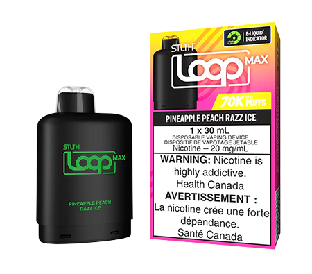 STLTH-LOOP-MAX-POD-PINEAPPLE-PEACH-RAZZ-ICE-Toronto-GTA-Vaughan-Ontario-Canada-Wicks-and-Wires-Vape-Shoppe