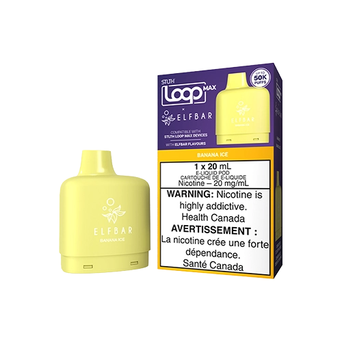 STLTH-LOOP-MAX-X-ELFBAR-POD-BANANA-ICE-Toronto-GTA-Vaughan-Ontario-Canada-Wicks-and-Wires-Vape-Shoppe