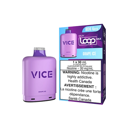 STLTH LOOP MAX x VICE Grape Ice closed pod cartridge
