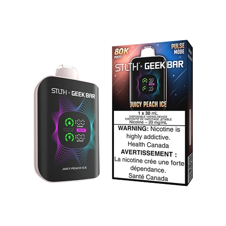STLTH-X-GEEK-BAR-DISPOSABLE-JUICY-PEACH-ICE-Toronto-GTA-Vaughan-Ontario-Canada-Wicks-and-Wires-Vape-Shoppe