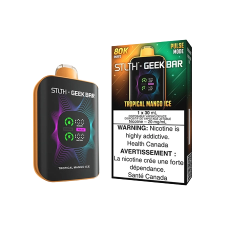 STLTH-X-GEEK-BAR-DISPOSABLE-TROPICAL-MANGO-ICE-Toronto-GTA-Vaughan-Ontario-Canada-Wicks-and-Wires-Vape-Shoppe