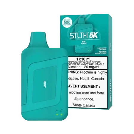 Mint STLTH 5K Disposable by STLTH Toronto GTA Vaughan Ontario Canada Wicks & Wires Vape Shoppe