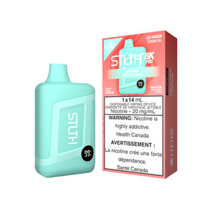 Arctic Mint STLTH 8K Pro Disposable by STLTH Toronto GTA Vaughan Ontario Canada Wicks & Wires Vape Shoppe