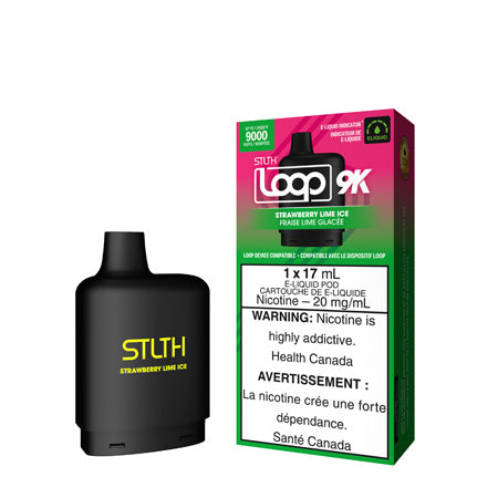 Strawberry Lime Ice Loop 2 Pod by STLTH Toronto GTA Vaughan Ontario Canada Wicks & Wires Vape Shoppe