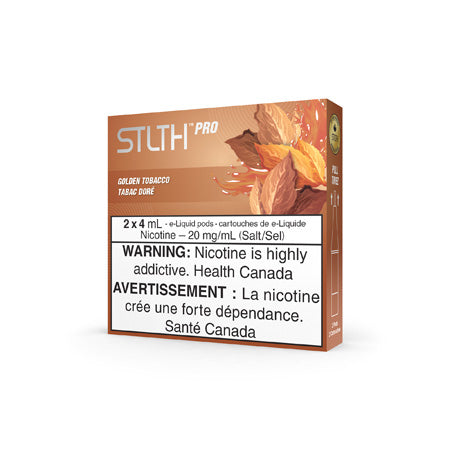 Golden Tobacco by STLTH PRO Pods Toronto GTA Vaughan Ontario Canada Wicks & Wires Vape Shoppe