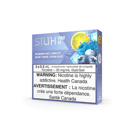 Blueberry Razz Lemon Ice by STLTH PRO X Pods Toronto GTA Vaughan Ontario Canada Wicks & Wires Vape Shoppe