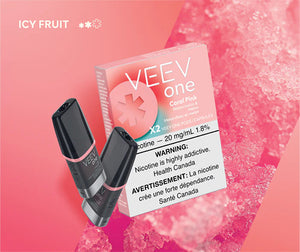 Coral Pink by VEEV One Toronto GTA Vaughan Ontario Canada Wicks & Wires Vape Shoppe