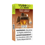 Creamy Tobacco by Vuse Go 8000  Toronto GTA Vaughan Ontario Canada Wicks & Wires Vape Shoppe