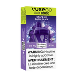 Grape Ice  by Vuse Go 8000  Toronto GTA Vaughan Ontario Canada Wicks & Wires Vape Shoppe