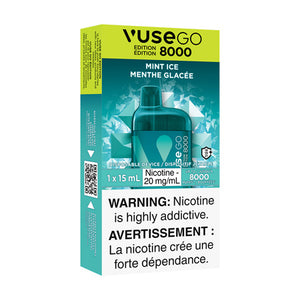 mint Ice  by Vuse Go 8000  Toronto GTA Vaughan Ontario Canada Wicks & Wires Vape Shoppe
