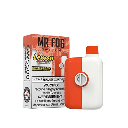 Lemon Strawberry Kiwi Watermelon Ice Mr Fog Switch Disposable Toronto GTA Vaughan Ontario Canada Wicks & Wires Vape Shoppe