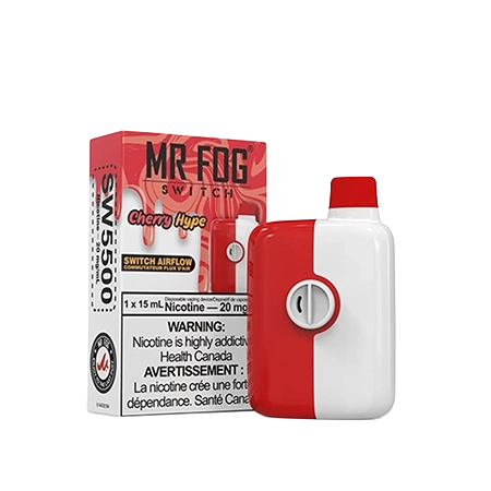 Cherry Hype Mr Fog Switch Disposable Toronto GTA Vaughan Ontario Canada Wicks & Wires Vape Shoppe