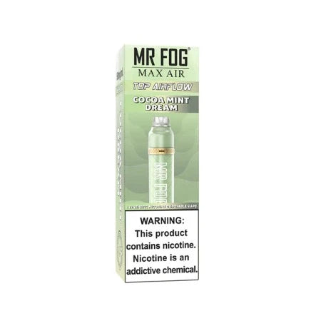 Cocoa Mint by Mr Fog Disposable Toronto GTA Vaughan Ontario Canada Wicks & Wires Vape Shoppe