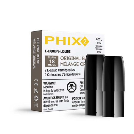 PHIX Pods Original Blend by MLV Toronto GTA Vaughan Ontario Canada Wicks & Wires Vape Shoppe.