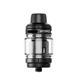 Black VOOPOO UFORCE-X Tank II 5mL sub-ohm vape tank with adjustable airflow and PnP X coil compatibility.