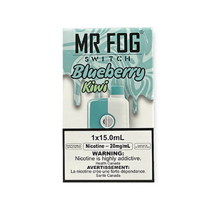 Blueberry Kiwi Mr Fog Switch Disposable Toronto GTA Vaughan Ontario Canada Wicks & Wires Vape Shoppe