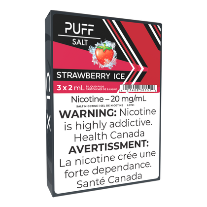Puff Salts Strawberry Ice CLX Pods by CLX Toronto GTA Vaughan Ontario Canada Wicks & Wires Vape Shoppe