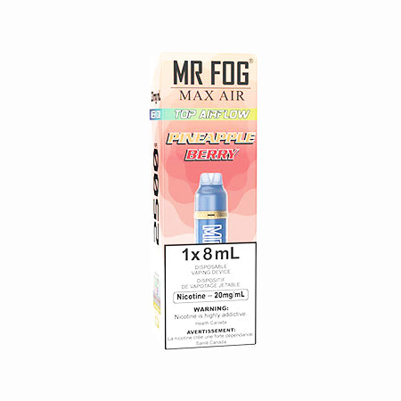 Pineapple Berry by Mr Fog Disposable Toronto GTA Vaughan Ontario Canada Wicks & Wires Vape Shoppe