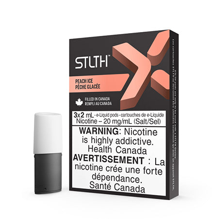 Peach STLTH X Pods by STLTH  Toronto GTA Vaughan Ontario Canada Wicks & Wires Vape Shoppe