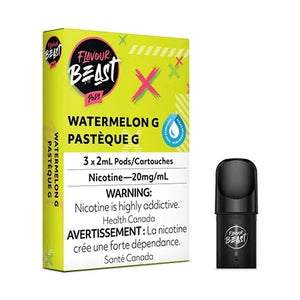 Watermelon G  Flavour Beast S-Compatible Pods Toronto GTA Vaughan Ontario Canada Wicks & Wires Vape Shoppe