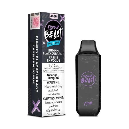 Bumpin' Blackcurrant Iced by Flavour Beast Flow Disposable Toronto GTA Vaughan Ontario Canada Wicks & Wires Vape Shoppe